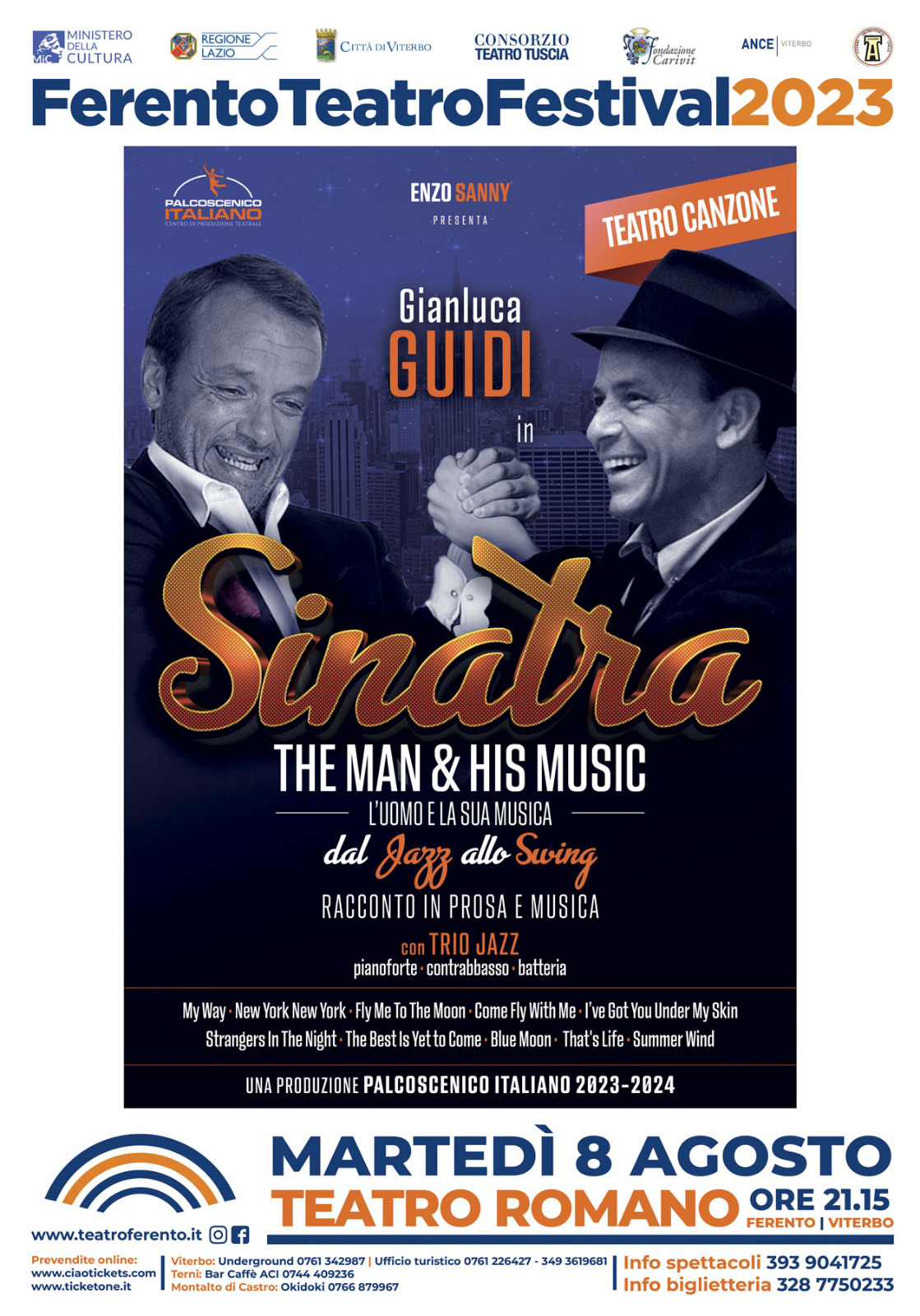 A Ferento Gianluca Guidi in “Sinatra – the man & his music”