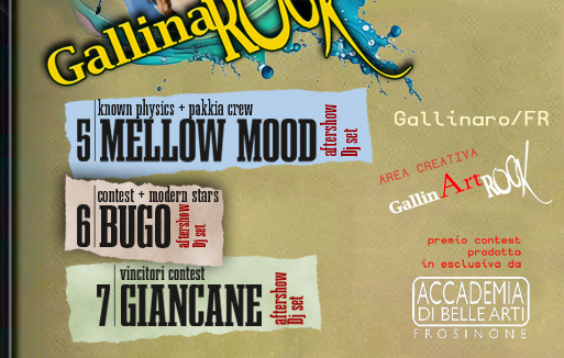 Musica – Al via domani GallinaRock Festival, in programma fino al 7 agosto nel piccolo centro della Val di Comino