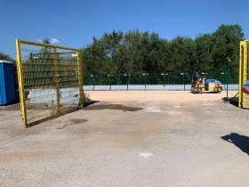 Frosinone – Area sosta tifosi ospiti realizzata a tempo di record