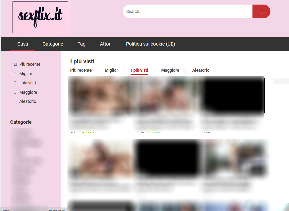 Regione Lazio – Video porno sul sito salute.lazio.it ma non è un dominio della regione