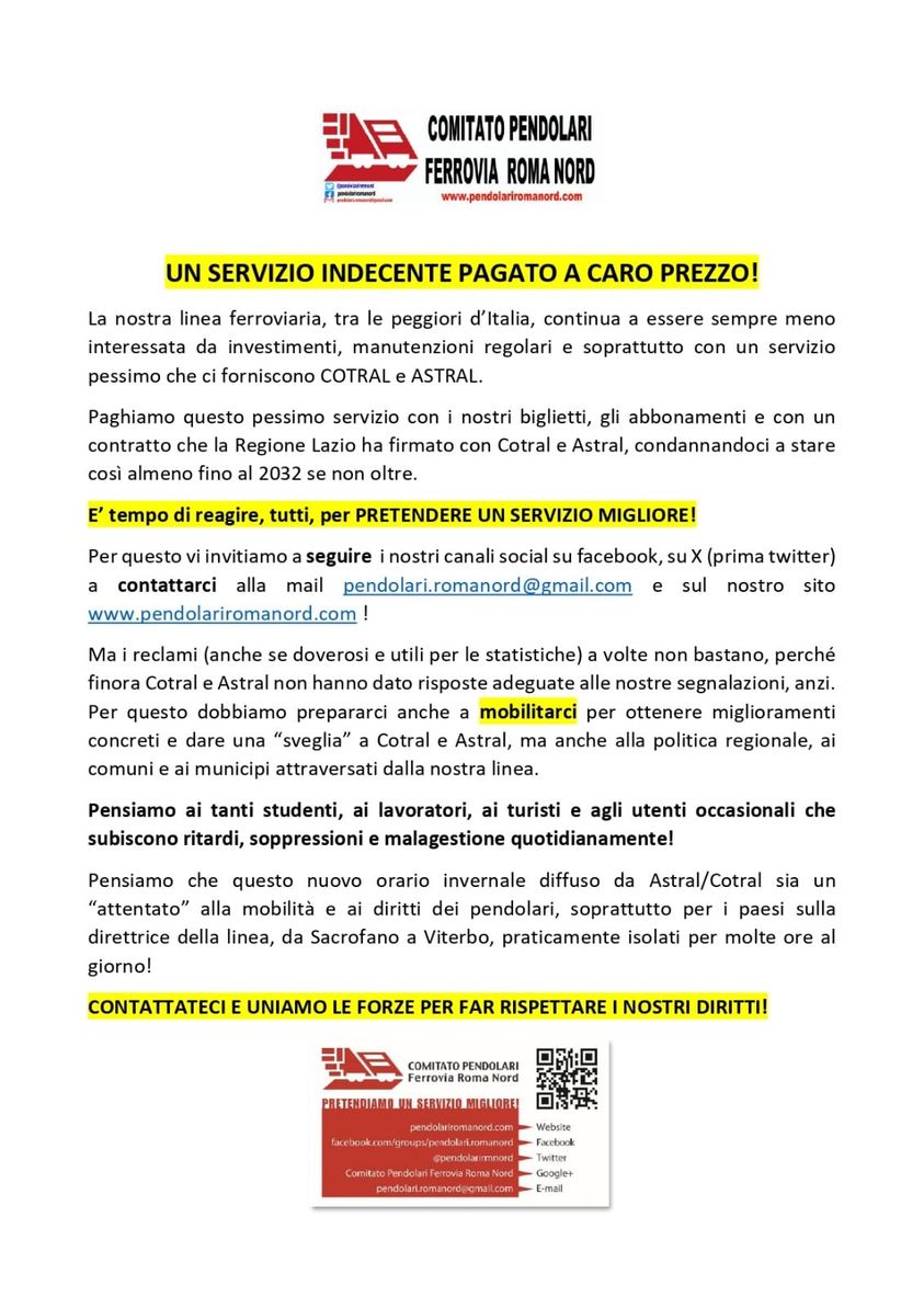 Pendolari: parte la mobilitazione generale contro i disagi