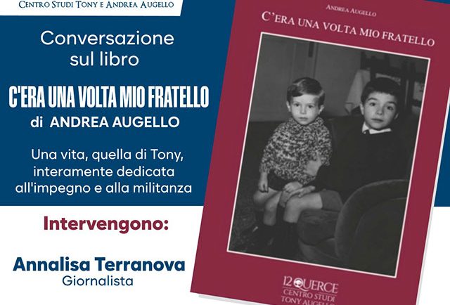 Civitavecchia – “C’era una volta mio fratello”, la storia di Tony Augello raccontata da Andrea