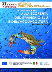 Ricette con granchio blu e funghi porcini, a Lariano alla scoperta di pesca ed acquacoltura