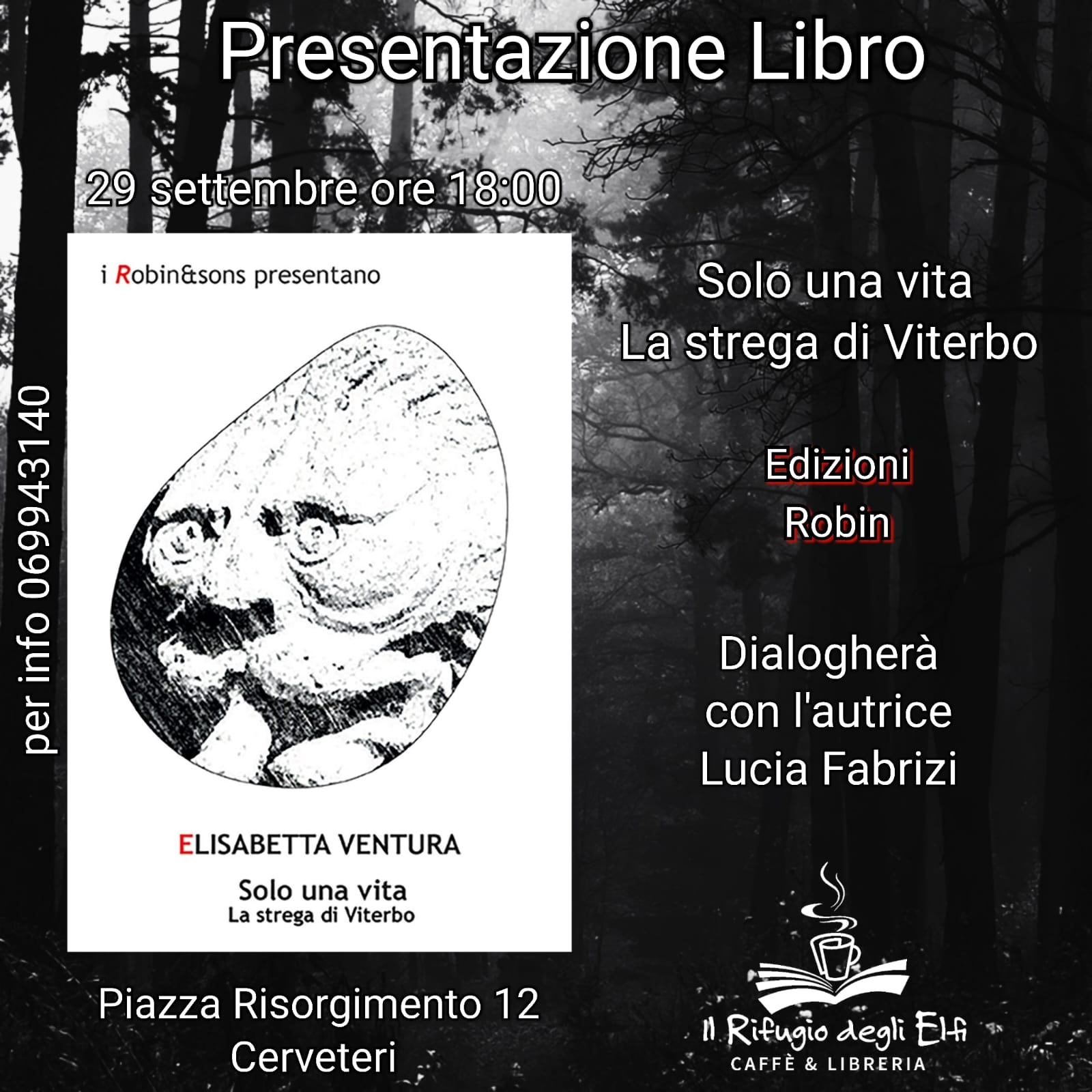Libri, oggi al Rifugio degli Elfi di Cerveteri Elisabetta Ventura presenta il suo “Solo una vita”