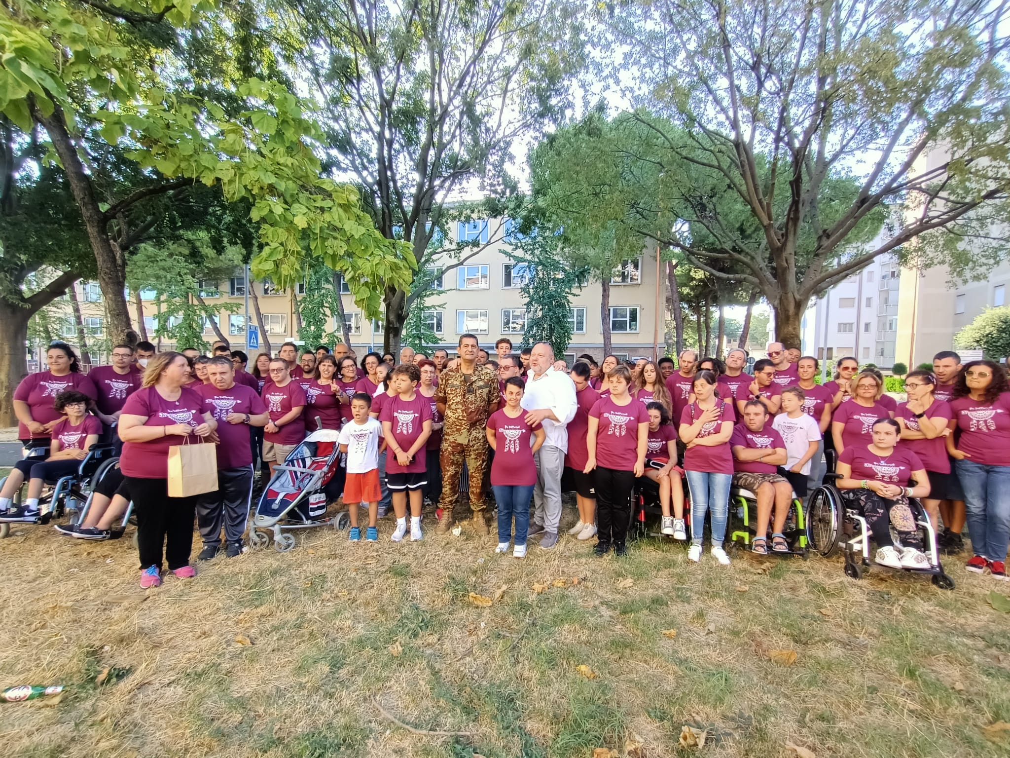 I “ragazzi speciali” di Juppiter incontrano il generale Figliuolo