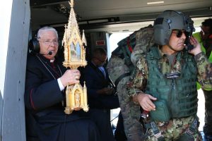 Viterbo – Il cuore di Santa Rosa benedice la città in volo