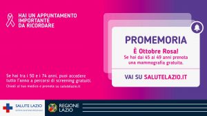 “Ottobre Rosa”: al via la campagna di prevenzione del tumore al seno