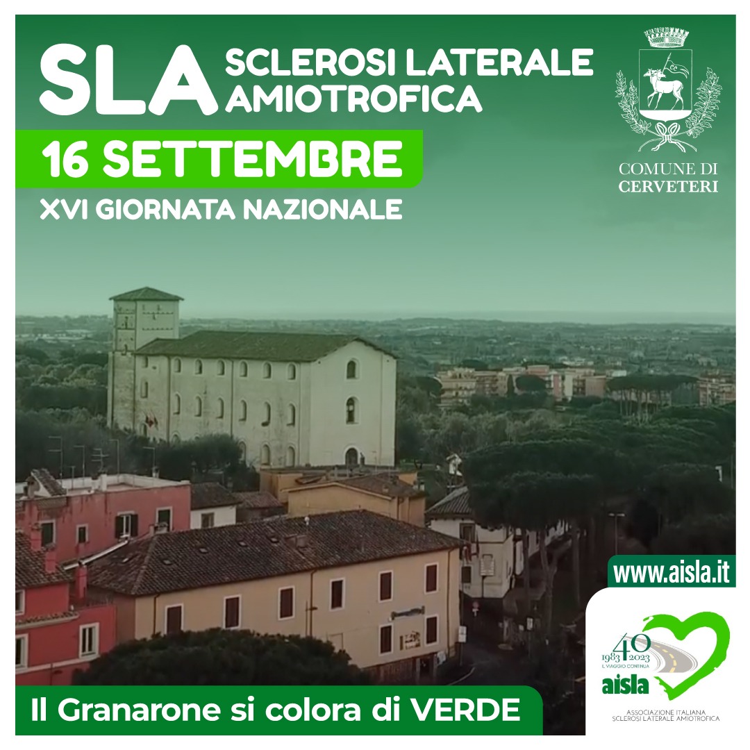 Giornata nazionale sulla SLA, il Granarone di Cerveteri si colora di verde