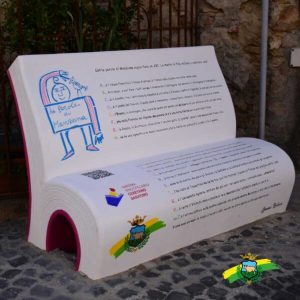 Letteratura, Manziana inaugura la panchina dedicata a Rodari