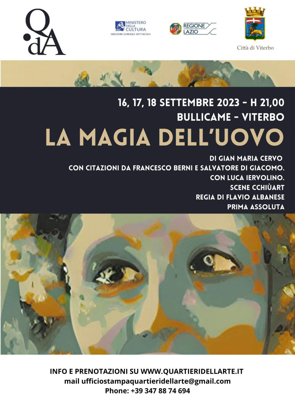 “La Magia dell’Uovo”, prima assoluta per Quartieri dell’Arte