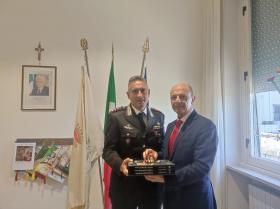 Frosinone – Mastrangeli incontra il comandante provinciale dei Carabinieri