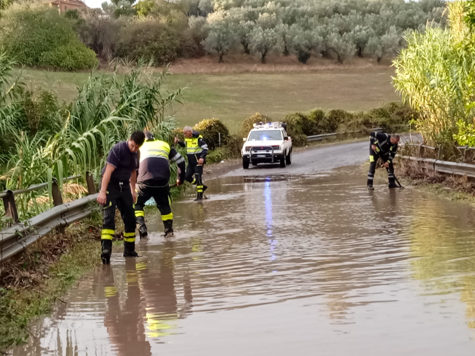 Cerveteri flagellata dal maltempo: decine gli interventi della Protezione Civile (FOTO)