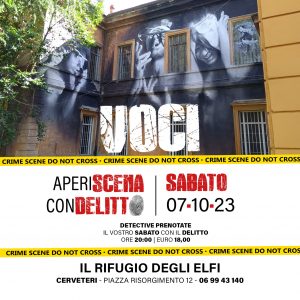 Cerveteri, al “Rifugio degli Elfi” tornano le cene con delitto: primo appuntamento sabato 7 ottobre con il caso intitolato “Voci”