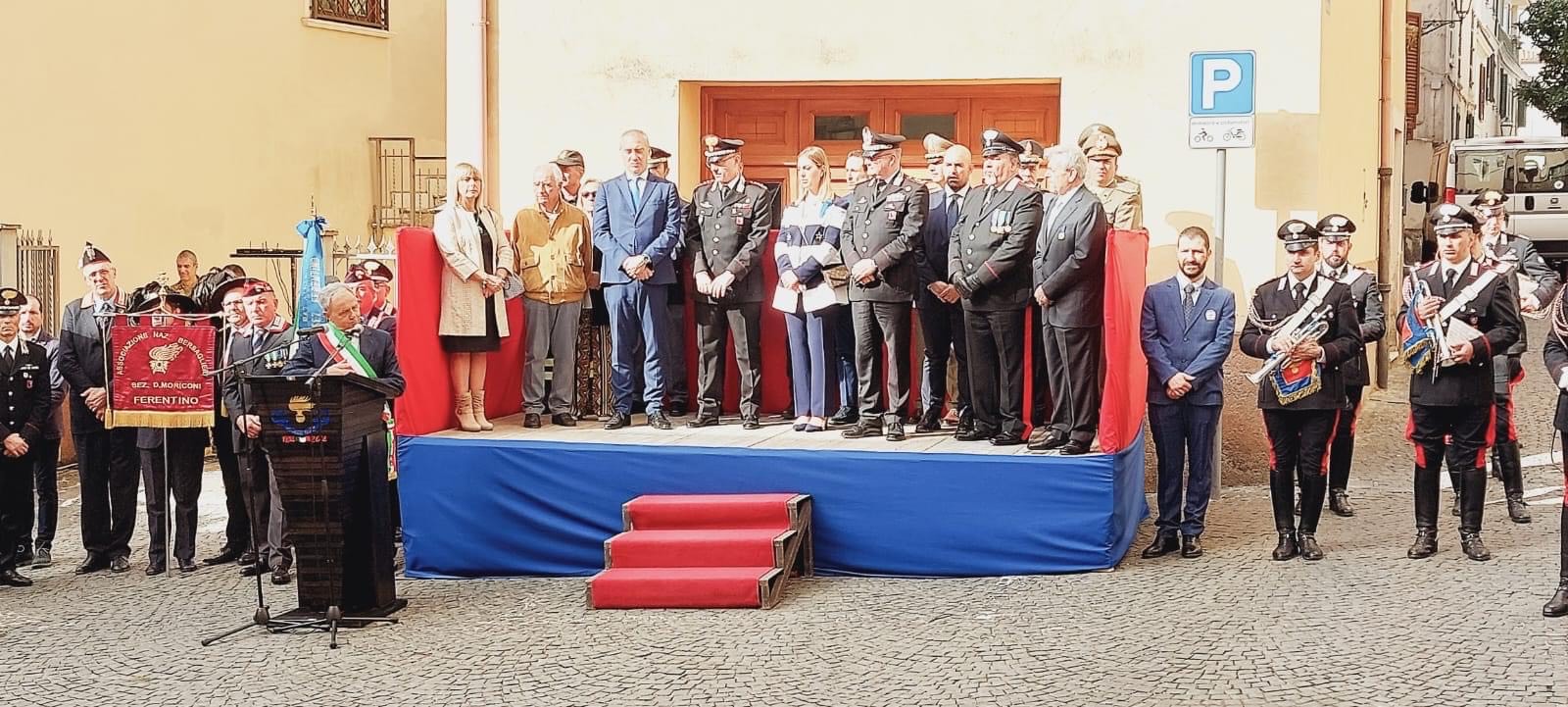 Ferentino – Caserma dei Carabinieri intitolata a Gaetano Catracchia