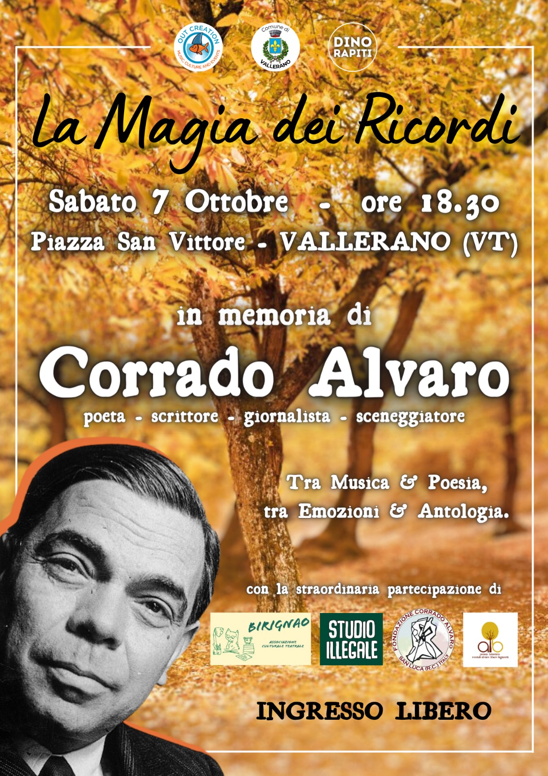 “La Magia dei Ricordi”: Vallerano celebra Corrado Alvaro
