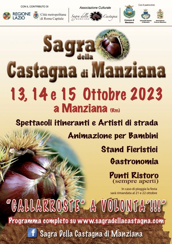 Manziana, venerdì prende il via la Sagra della Castagna
