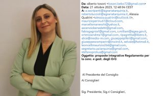 Tarquinia – Università Agraria, Sara Cori: “Il presidente Tosoni chieda scusa per le sue dimenticanze”