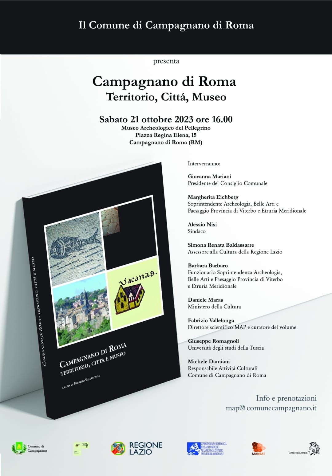 Campagnano presenta il nuovo catalogo del Museo Archeologico del Pellegrino