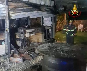 Santi Cosma e Damiano – Incendio in struttura commerciale, indagini in corso