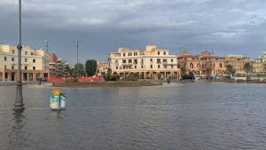 Diluvio a Ostia: in meno di tre ore cadono 177 mm di pioggia