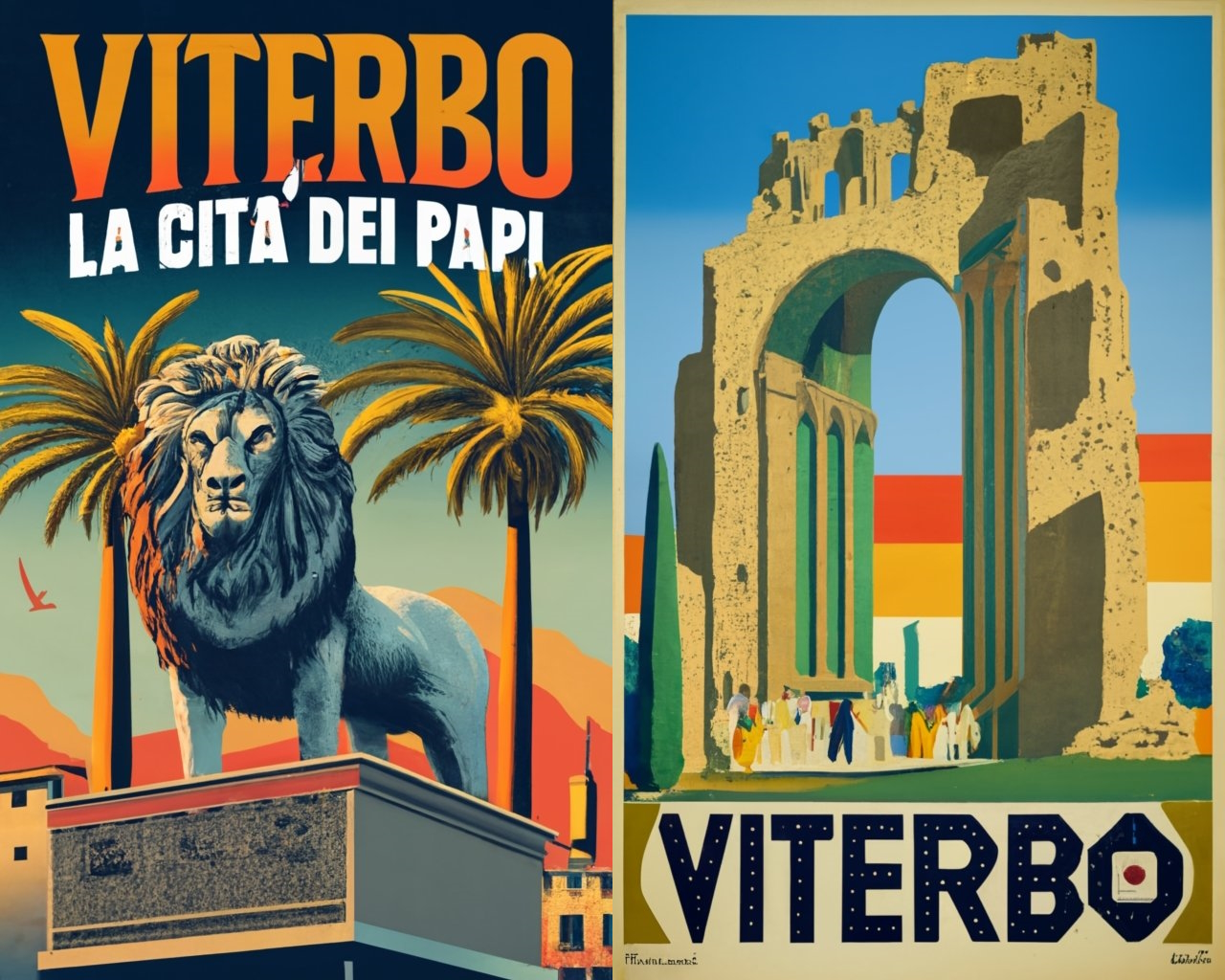 Ecco come l’intelligenza artificiale “vede” Viterbo ispirata a un’epoca passata