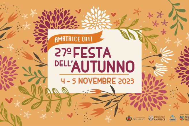 Ad Amatrice oggi e domani c’è la Festa dell’Autunno