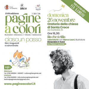 Tarquinia – PAGINEaCOLORI, laboratorio con l’illustratore Marco Leoni