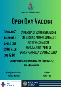 Influenza, a Santa Marinella sabato c’è l’Open Day Vaccinale