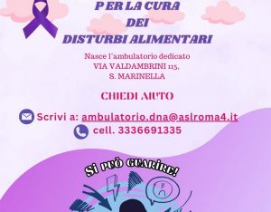 Disturbi alimentari, a Santa Marinella un nuovo ambulatorio dedicato