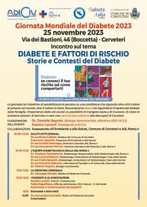 Cerveteri – Giornata mondiale del diabete, incontro pubblico al centro anziani alle Boccette