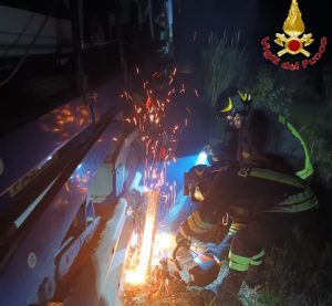 Civitavecchia – Incidente sull’Aurelia, bisarca finisce fuori strada