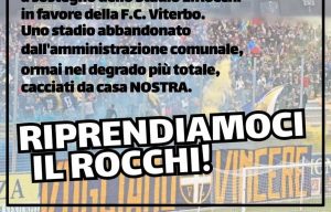 Viterbo – Tifosi e sostenitori gialloblu in piazza al grido: “Riprendiamoci il Rocchi!”