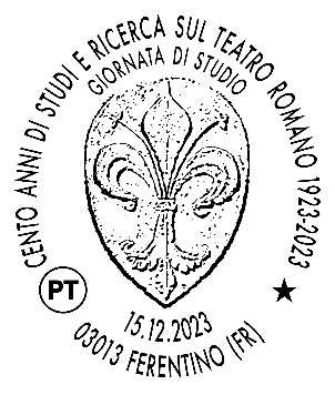 Ferentino – Poste Italiane, speciale annullo per il “Centenario di Studi e Ricerca del Teatro Romano”