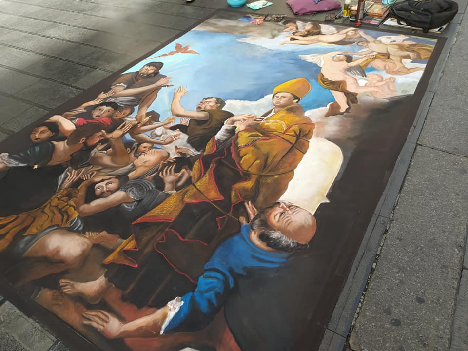Nel centro storico di Tarquinia l’arte dei madonnari