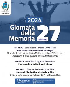 Giorno della Memoria, a Cerveteri celebrazioni coi ragazzi del liceo e il film di Bisio