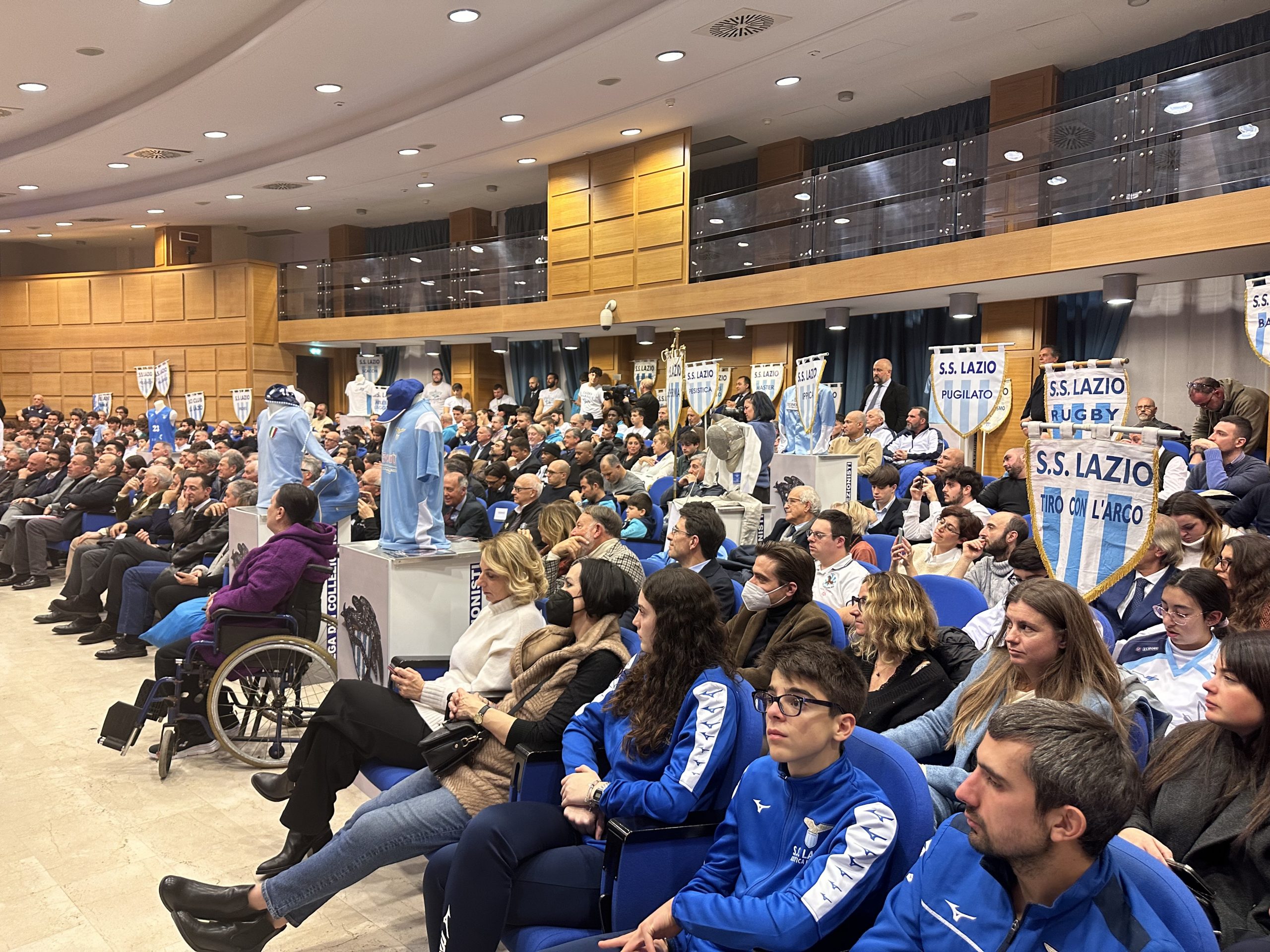 SS Lazio celebra i 124 anni in regione. Rocca: “Bella storia d’amore per la prima squadra della Capitale” (FOTO)