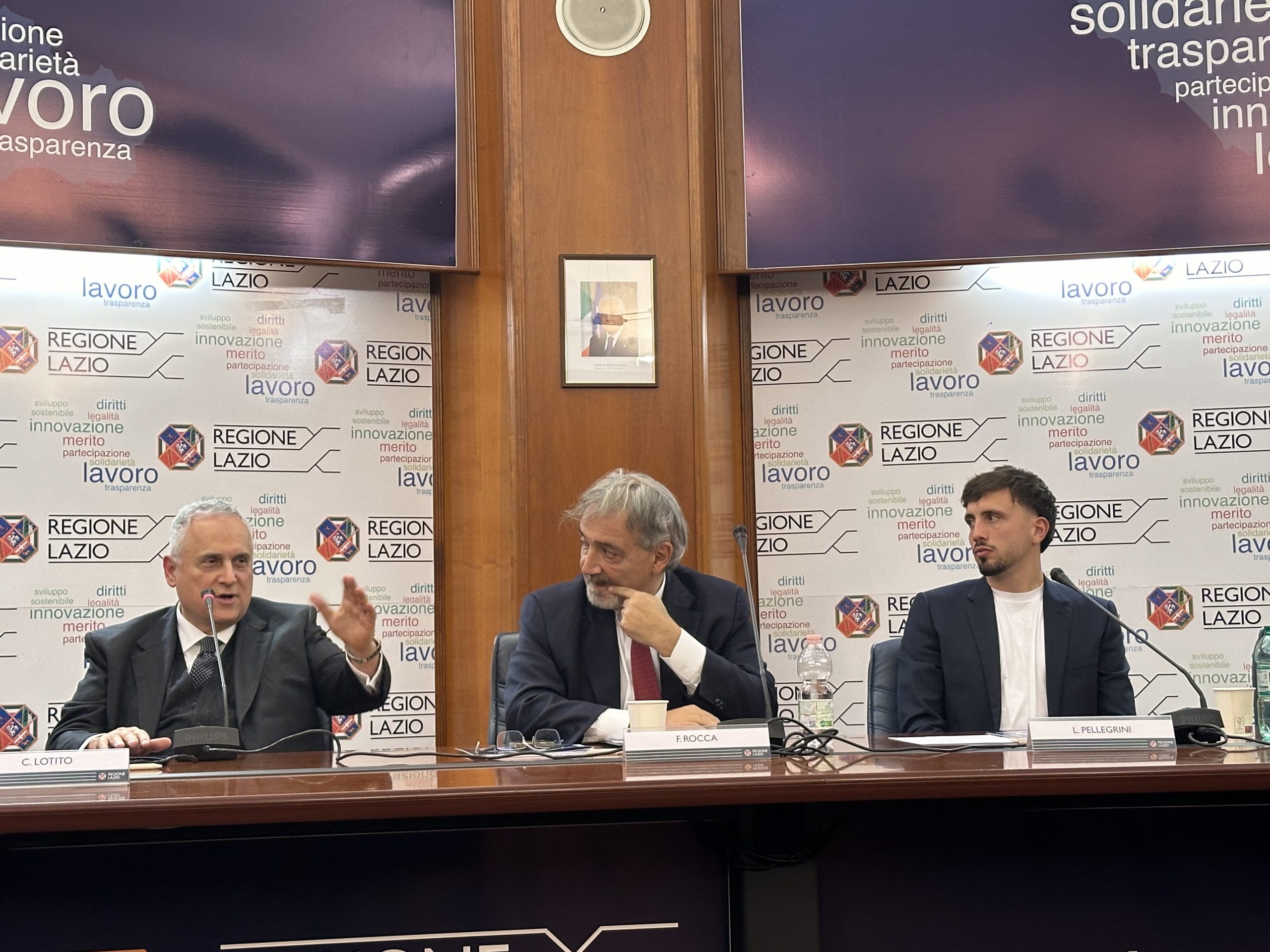 Calcio – S.S. Lazio e Regione insieme per la Supercoppa, la conferenza stampa (FOTO)