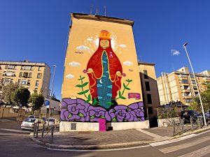 Murales Sant’Agata: la Regione aderisce alla campagna per promuovere lo screening mammografico