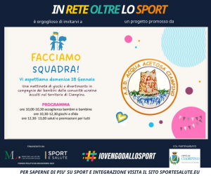 Ciampino – ASD Acqua Acetosa fa squadra per l’integrazione