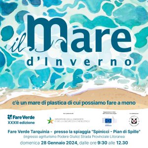 Tarquinia – Torna anche quest’anno “Il mare d’Inverno”, la pulizia della spiaggia organizzata da Fare Verde