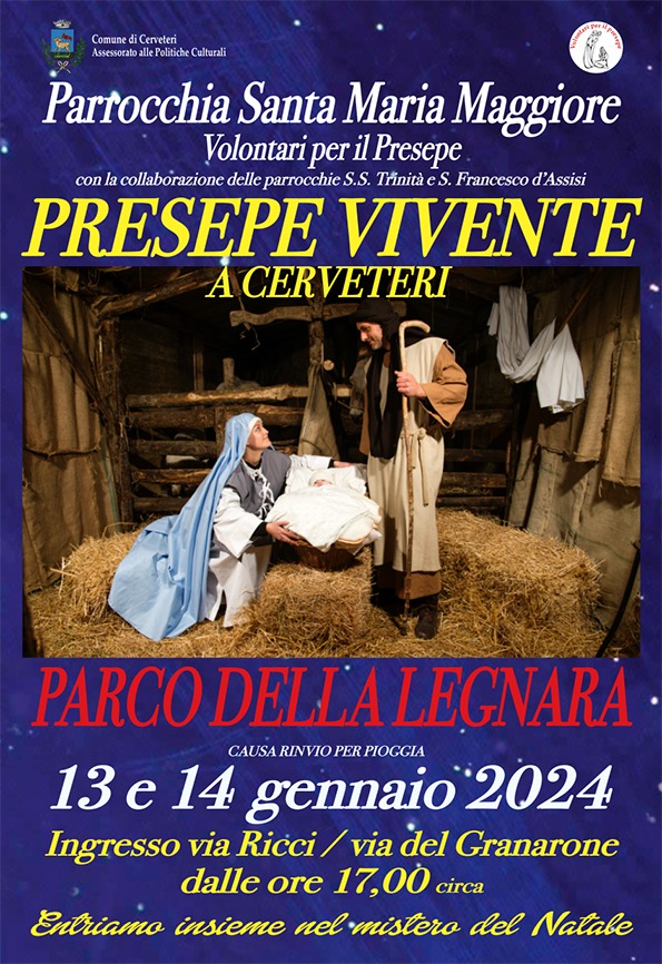 Cerveteri – Torna il Presepe vivente, nel weekend si recuperano le date perse per il maltempo