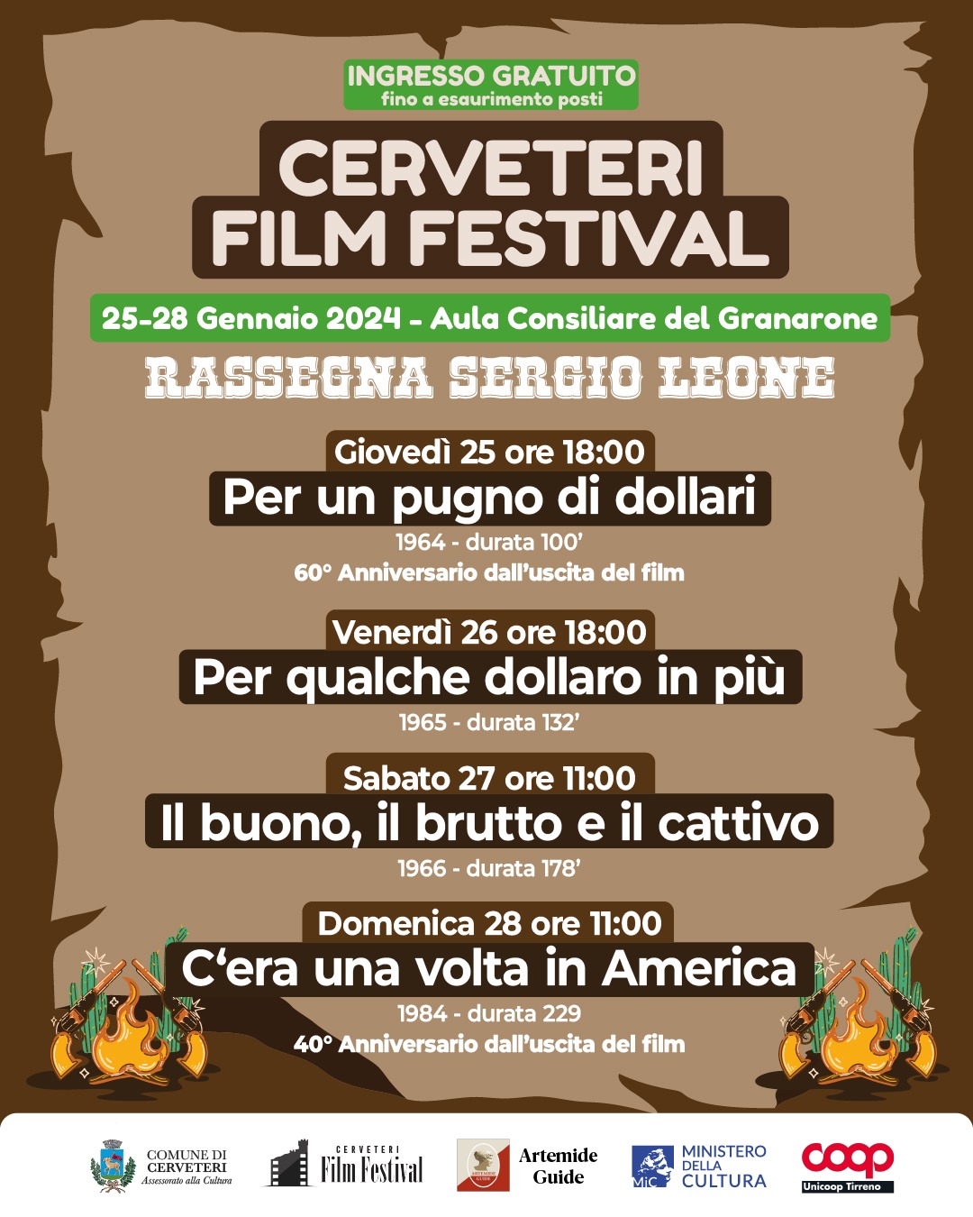 Omaggio a Sergio Leone al Cerveteri Film Festival