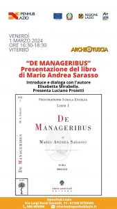 “De Manageribus”, presentazione all’OpenHub Lazio di Viterbo