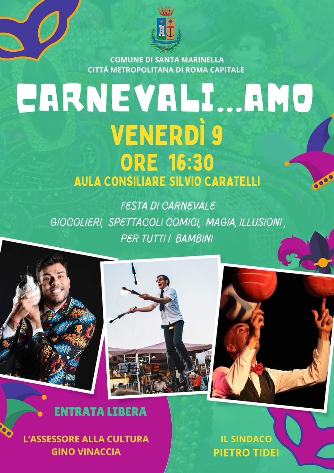 Santa Marinella – “Carnevali…Amo” il Comune apre le porte ai cittadini