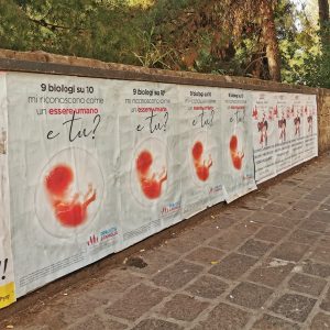 Santa Marinella – ” Personalità giuridica per i concepiti”, affissioni di Pro Vita e Famiglia