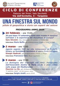 “Una finestra sul mondo”, al via a Tarquinia il ciclo di conferenze sulle politiche internazionali