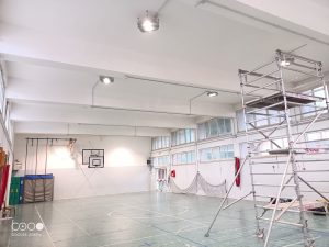 Cerveteri – Lavori in corso nella palestra Giovanni Cena