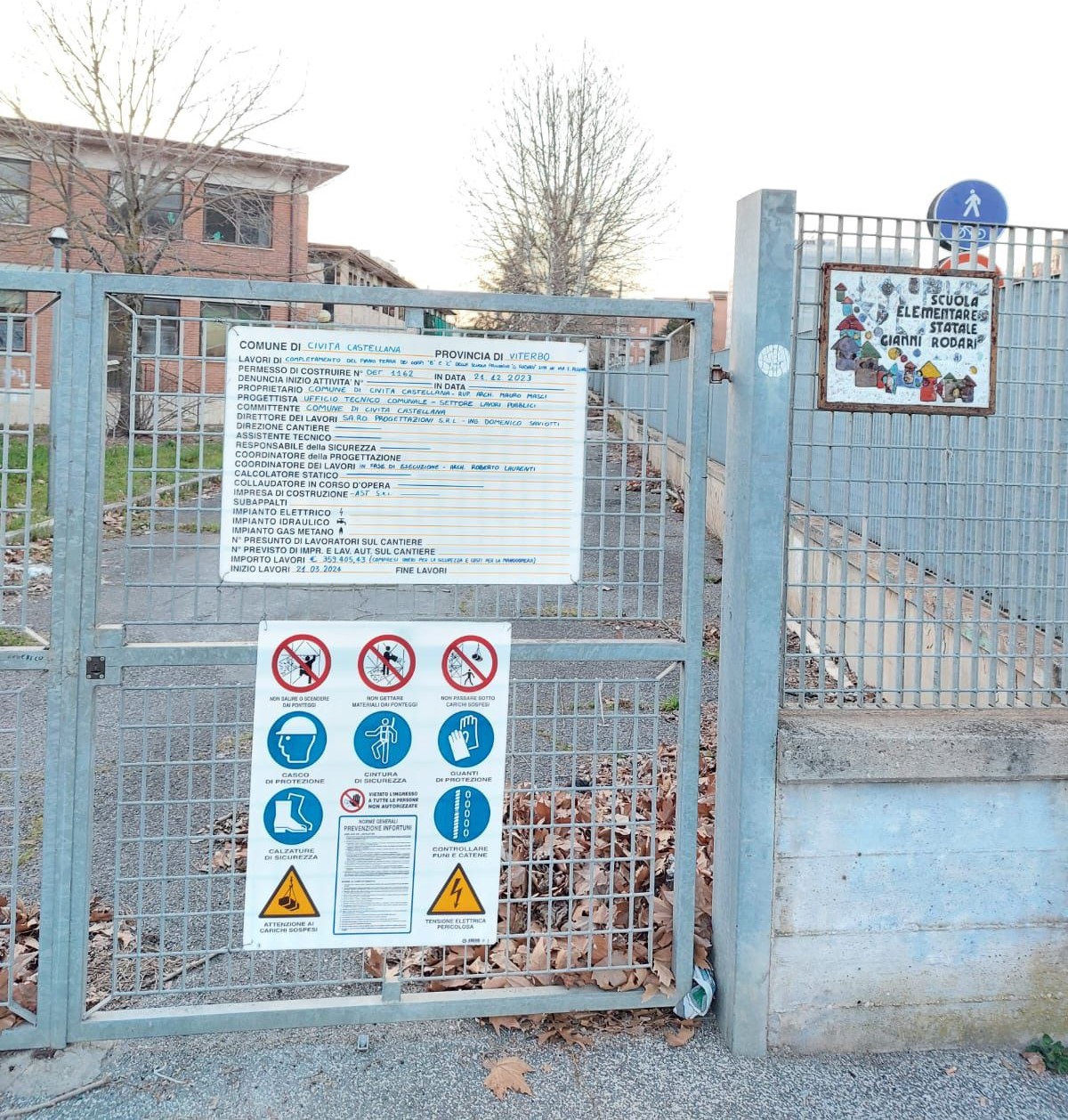 Civita Castellana, via ai lavori alla scuola primaria Gianni Rodari