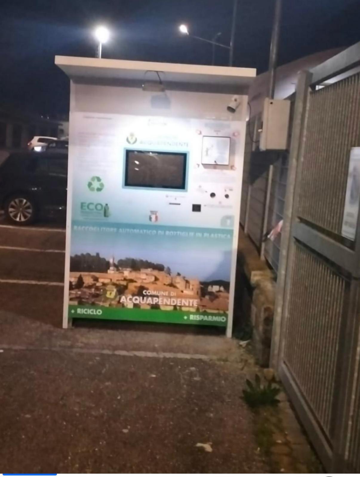 Acquapendente, il flop dell’ecocompattatore: 24mila euro buttati