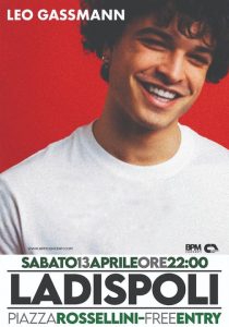 Ladispoli, Leo Gassmann sul palco della Sagra del Carciofo